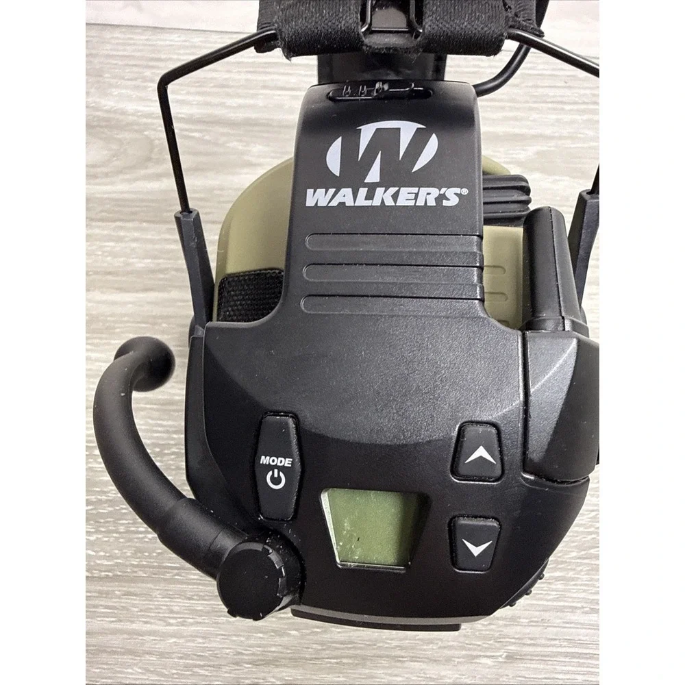 Walker's Razor Slim Electronic Hearing Protection Earmuffs With Attachment